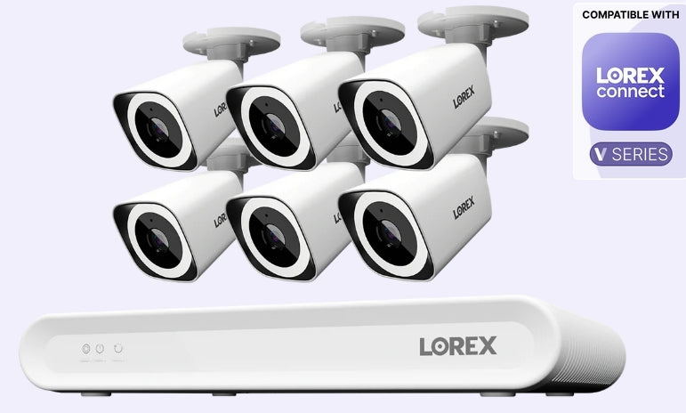 Lorex Channel Wired NVR System with 4K IP Bullet Security Cameras - 1TB