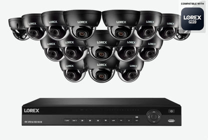 A Series  Lorex Elite Series 4K 16 Camera Capable 6TB Wired NVR System with 4MP (2K) A4 IP Dome Cameras