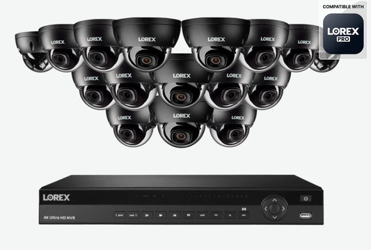 A Series  Lorex Elite Series 4K 16 Camera Capable 6TB Wired NVR System with 4MP (2K) A4 IP Dome Cameras