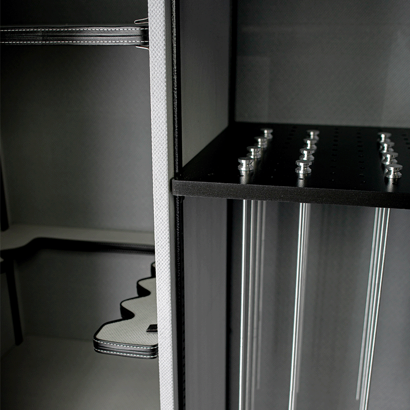 Winchester USA Made Western 6056 Gun Safe – front view with Winchester logo and chrome handle

Open Winchester Western 6056 gun safe showing adjustable shelves and rifle racks

Close-up of Winchester 6056 locking bolts and reinforced steel door frame

Interior view of Winchester fire-rated gun safe with door organizer and handguns

Side view of Winchester Western 6056 USA made gun safe with powder-coated finish

Winchester fireproof gun safe with UL listed electronic lock and chrome handle detail