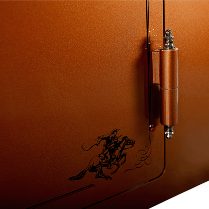 Winchester USA Made Western 6056 Gun Safe – front view with Winchester logo and chrome handle

Open Winchester Western 6056 gun safe showing adjustable shelves and rifle racks

Close-up of Winchester 6056 locking bolts and reinforced steel door frame

Interior view of Winchester fire-rated gun safe with door organizer and handguns

Side view of Winchester Western 6056 USA made gun safe with powder-coated finish

Winchester fireproof gun safe with UL listed electronic lock and chrome handle detail