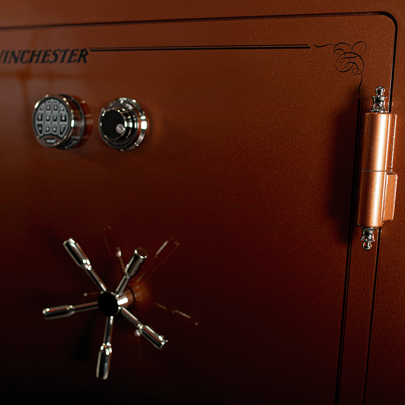 Winchester USA Made Western 6056 Gun Safe – 60 Min Fire Rated, 10-Gauge Steel, UL Listed Lock, 54 Gun Capacity