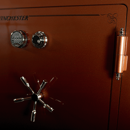 Winchester USA Made Western 6056 Gun Safe – 60 Min Fire Rated, 10-Gauge Steel, UL Listed Lock, 54 Gun Capacity