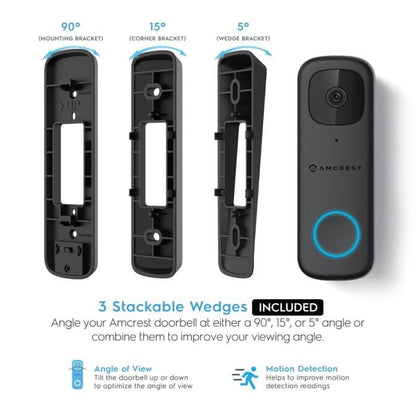 Amcrest 4MP Doorbell Camera 2.4GHz/5GHz WiFi Doorbell Camera AD410