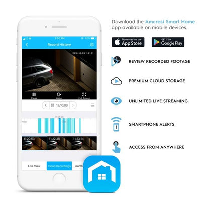 Amcrest SmartHome 2-Megapixel Deterrent Outdoor Security Camera ADC2W