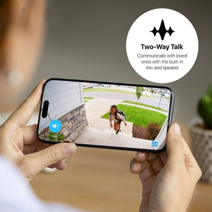 Amcrest Link 2MP WiFi Security Camera Pan/Tilt 2.4Ghz White AL-P402W