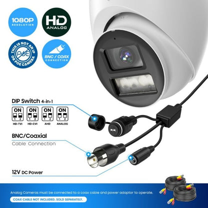 Amcrest 2MP Night Color Turret Analog Camera