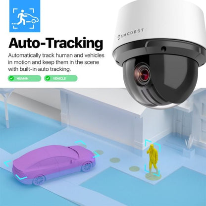 Amcrest 4MP Outdoor PTZ POE+ IP Camera PTZ Optical 25x IP4M-1068EW-AI