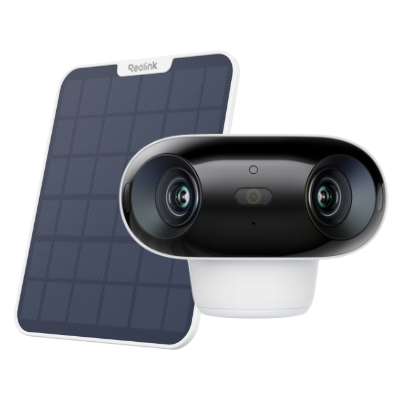 Smart 4K ColorX Dual-Lens Solar/Battery Camera with 180° Panorama