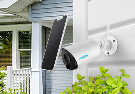 Wire-Free Wireless Outdoor Battery/Solar-Powered Security Camera