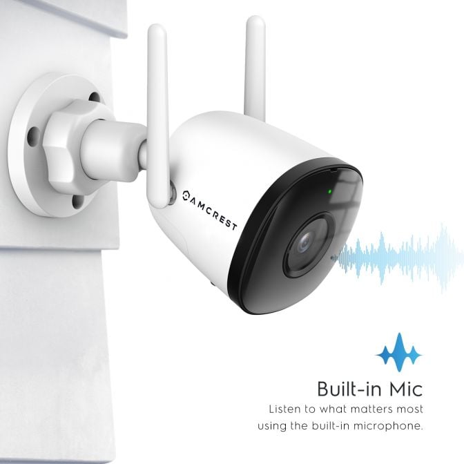 Amcrest SmartHome 2MP Outdoor WiFi Bullet Camera ASH22-W (White)