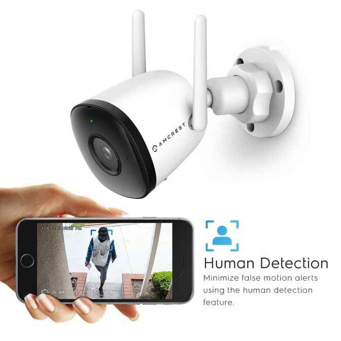 Amcrest SmartHome 2MP Outdoor WiFi Bullet Camera ASH22-W (White)