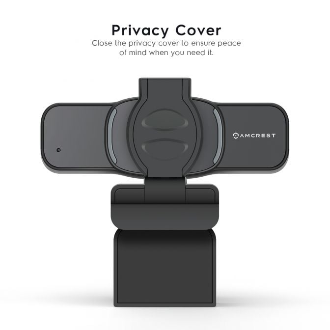 Amcrest 2MP Webcam w/ Microphone & Privacy Cover USB Camera AWC201-B