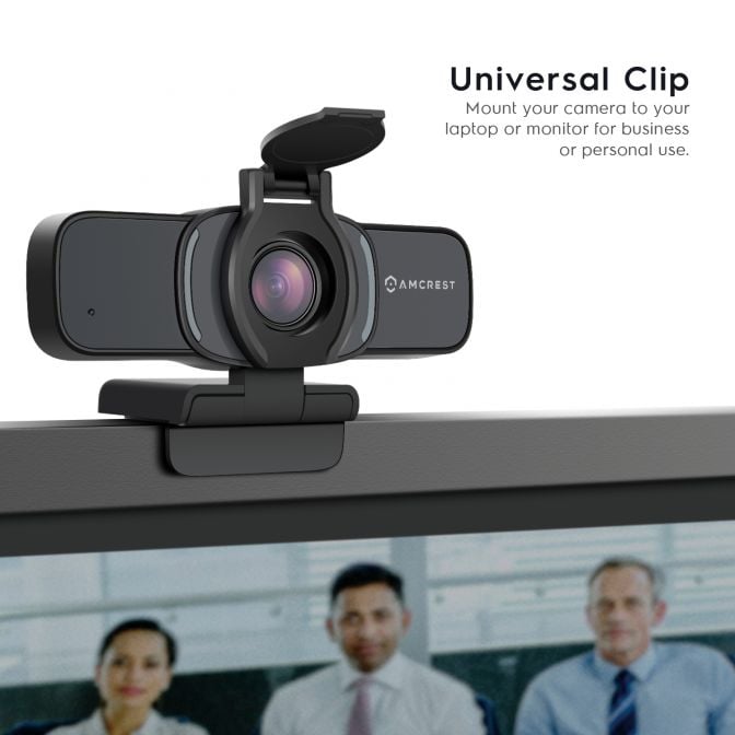 Amcrest 2MP Webcam w/ Microphone & Privacy Cover USB Camera AWC201-B