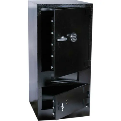 Cennox Mail Box Drop Safe B5325DM-FK1SG40 25"W x 26"D x 53"H Electronic Lock - 9.36 Cu. Ft. Black