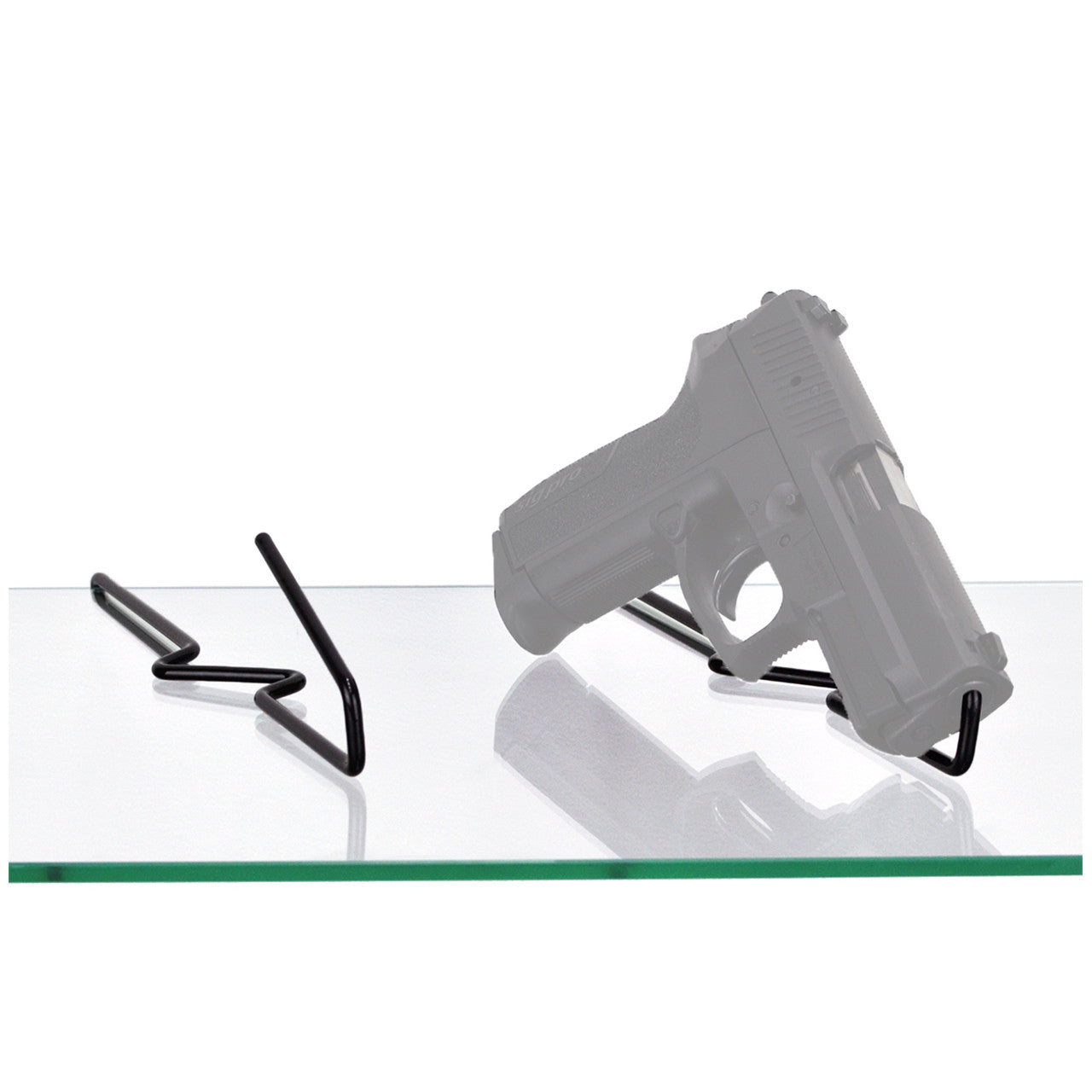 Back Kiks - Handgun Display Stand for Glass Shelves