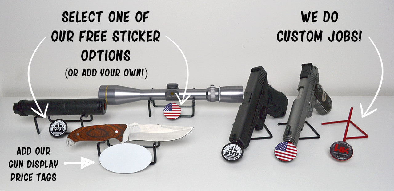 Branded Scope, Knife, Suppressor Display Stand - 10 Pack