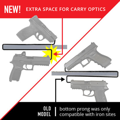 Carry Optics Over-Under Handgun Hangers – 2 Pack (Holds 4 Guns)