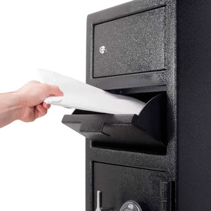 Barska AX13310 Keypad Depository Safe - 14"W x 14"D x 27-1/4"H, 0.72/0.78 Cubic Ft.