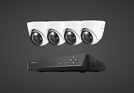 Reolink 4K Smart PoE Camera System with Color Night Vision & 3X Optical Zoom