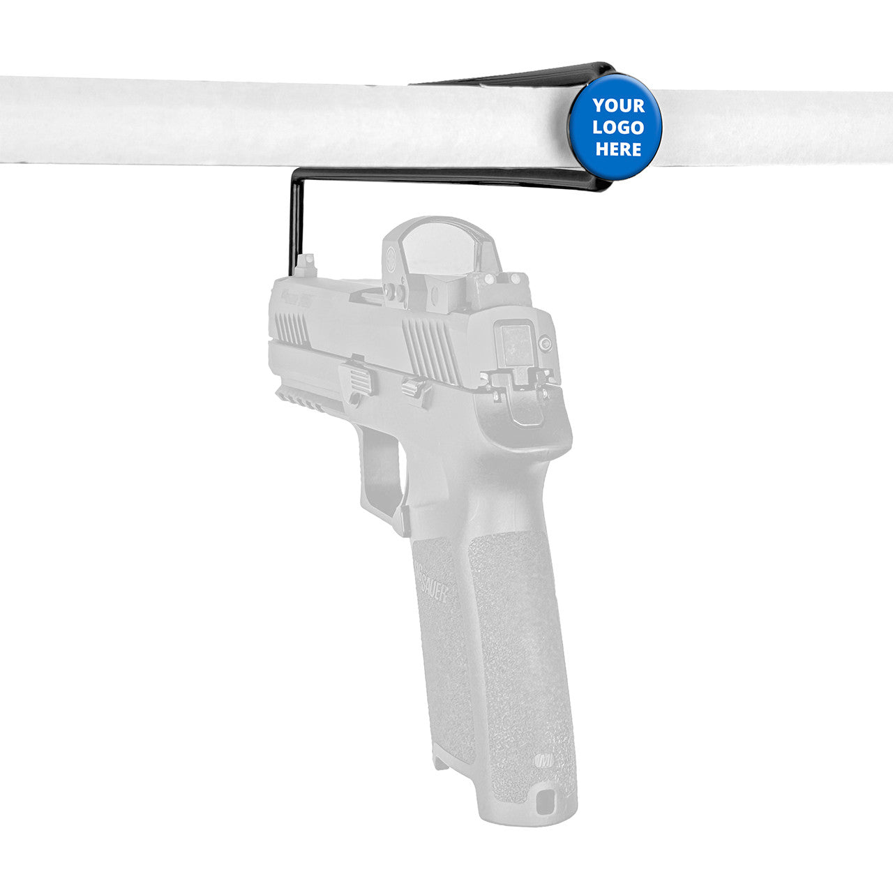 Custom Branded Handgun Hangers 1" circle (24-Pack)