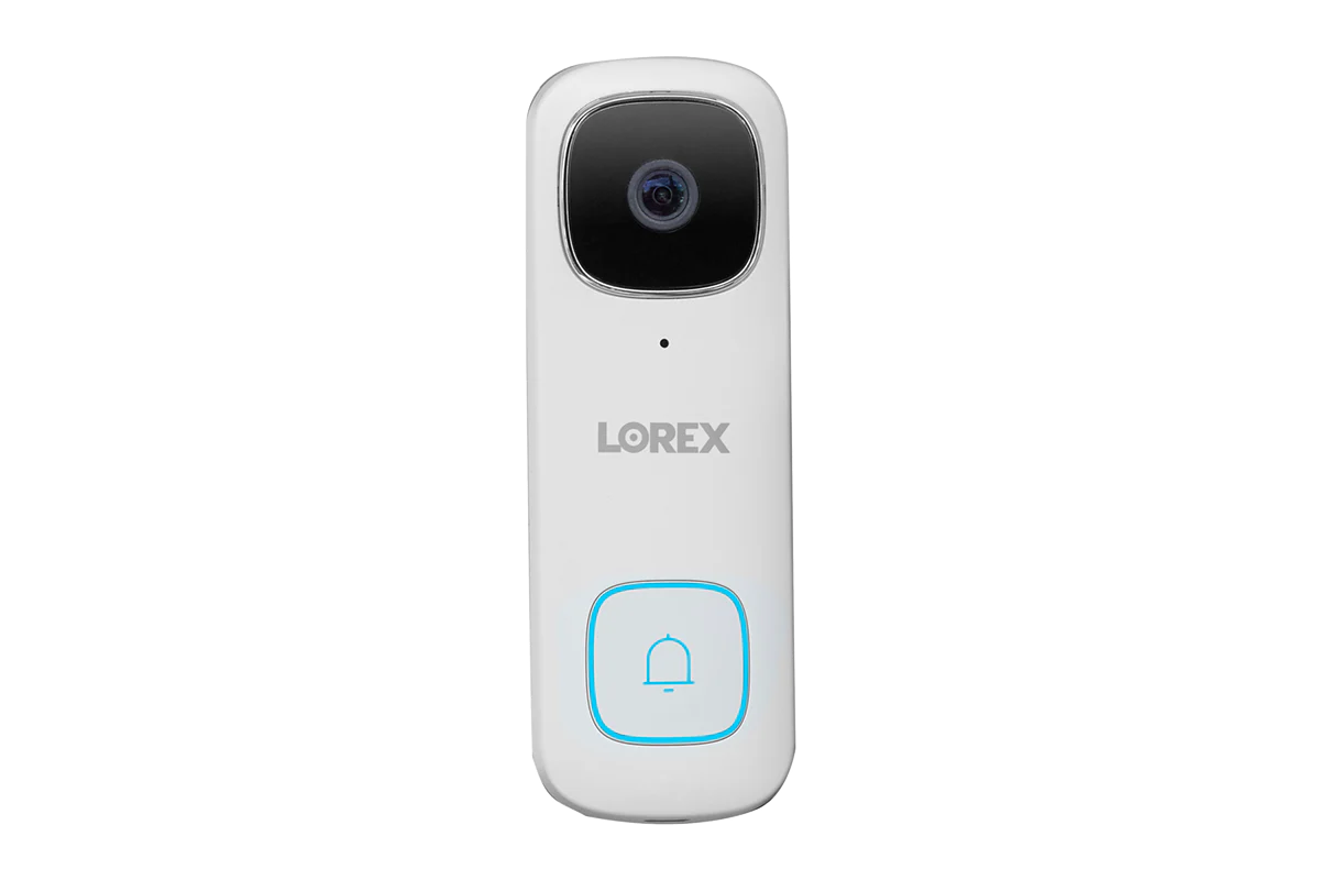 Lorex security camera on a white background