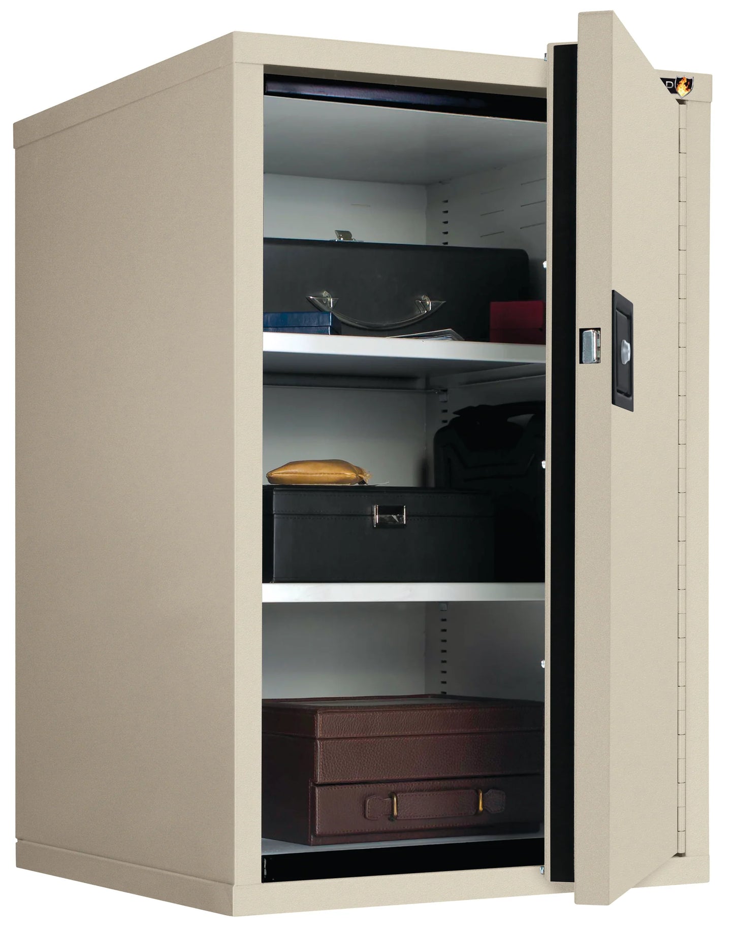 FireKing FireShield HSC-3422 Storage Cabinet with 2 Adjustable Shelves - 1-Hour Fire Rating
