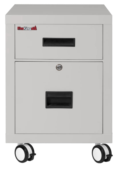 FireKing Mobile Pedestal Legal/Letter File Cabinet - 1-Hour Fire Rated