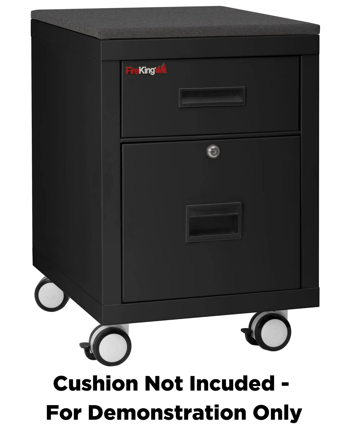 FireKing Mobile Pedestal Legal/Letter File Cabinet - 1-Hour Fire Rated