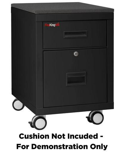 FireKing Mobile Pedestal Legal/Letter File Cabinet - 1-Hour Fire Rated