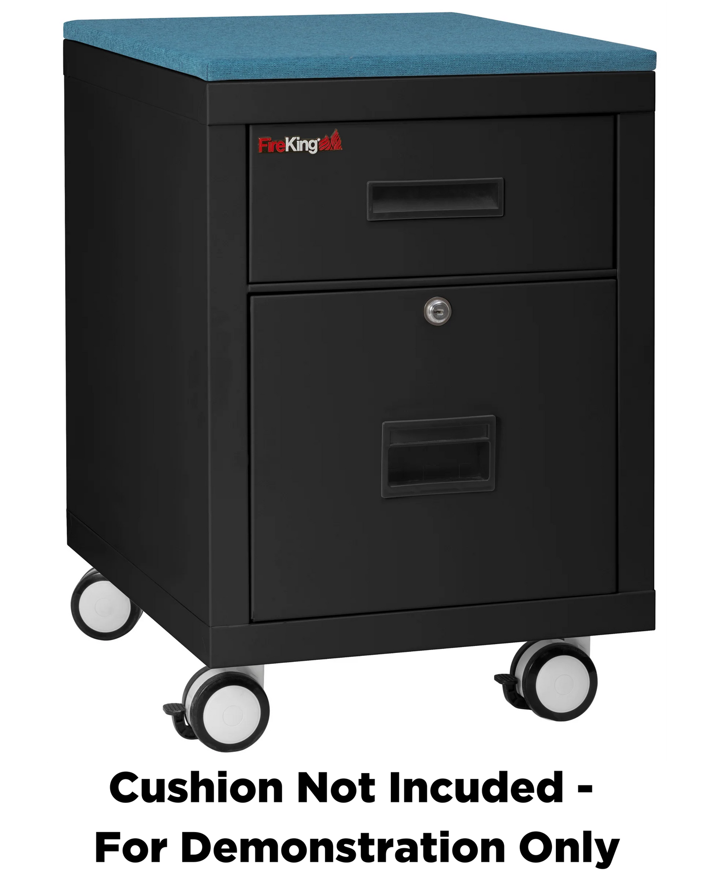 FireKing Mobile Pedestal Legal/Letter File Cabinet - 1-Hour Fire Rated