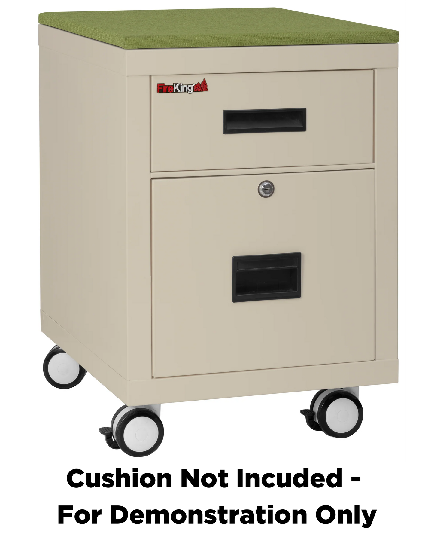 FireKing Mobile Pedestal Legal/Letter File Cabinet - 1-Hour Fire Rated