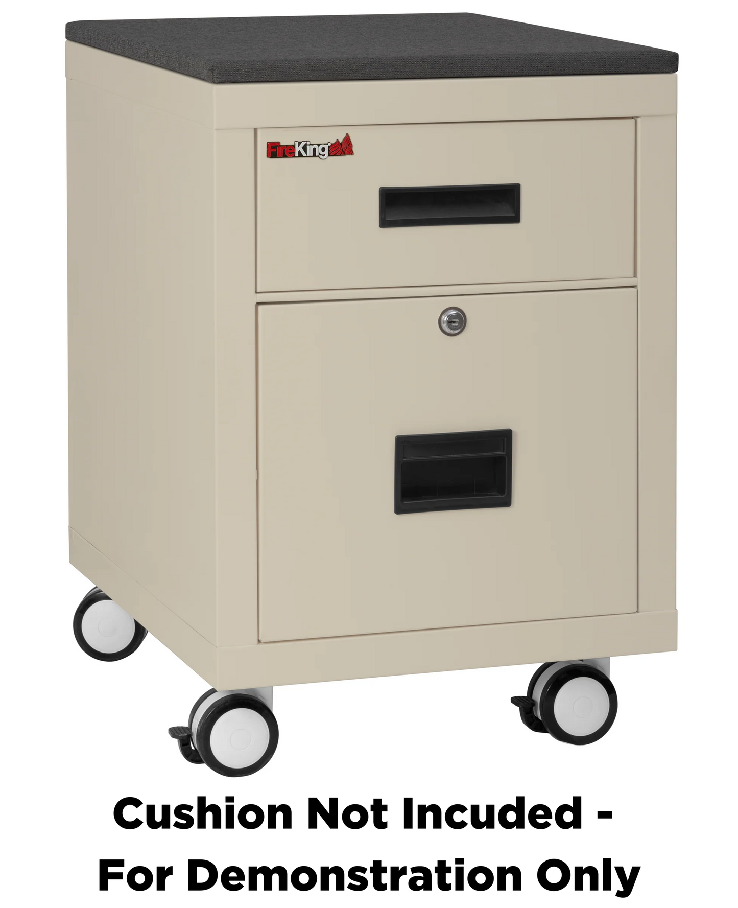 FireKing Mobile Pedestal Legal/Letter File Cabinet - 1-Hour Fire Rated