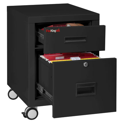 FireKing Mobile Pedestal Legal/Letter File Cabinet - 1-Hour Fire Rated