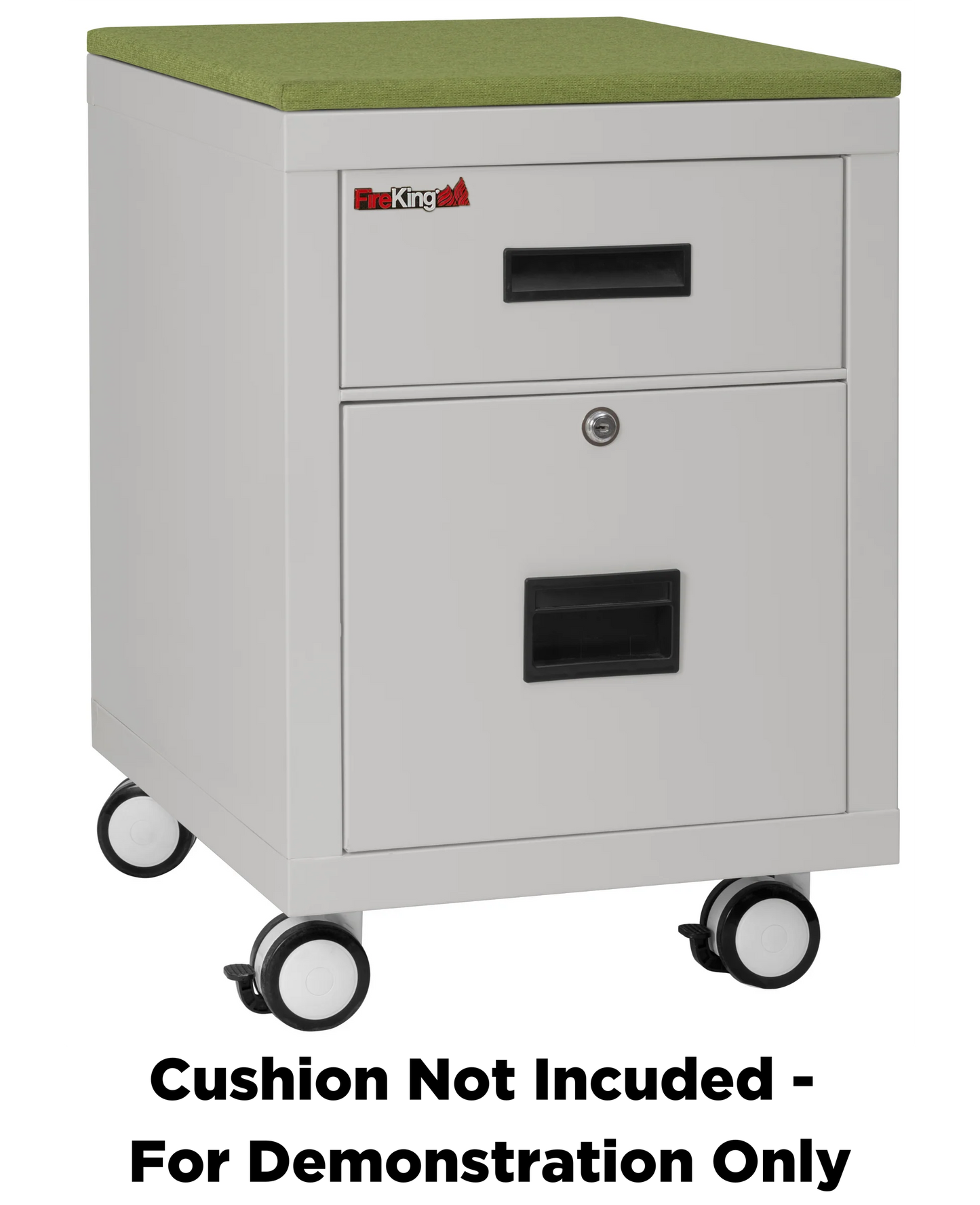 FireKing Mobile Pedestal Legal/Letter File Cabinet - 1-Hour Fire Rated
