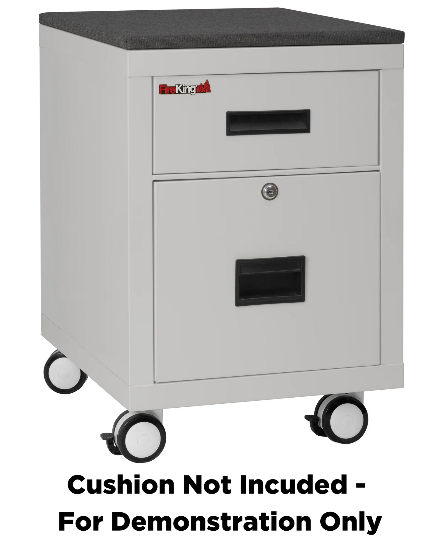 FireKing Mobile Pedestal Legal/Letter File Cabinet - 1-Hour Fire Rated