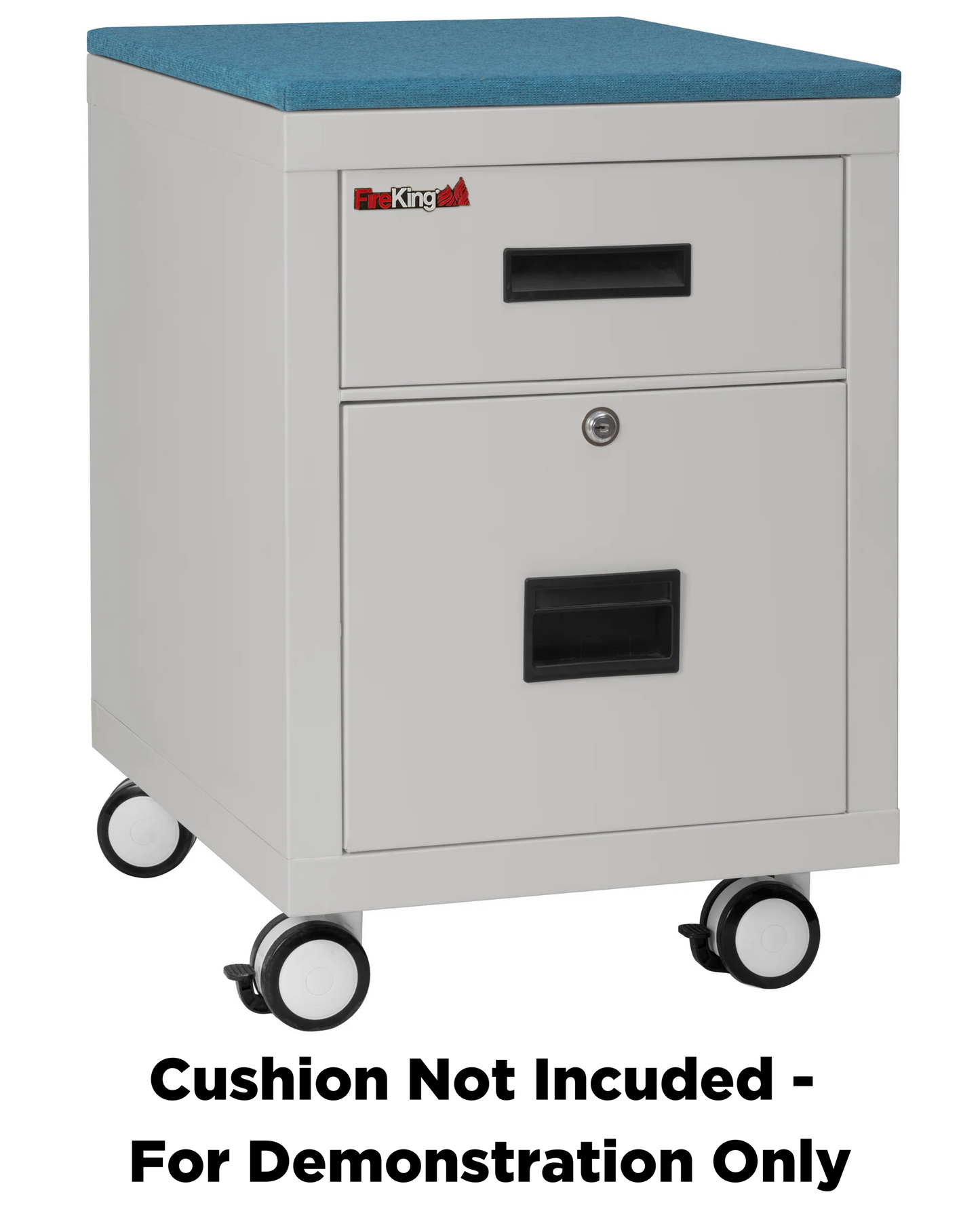 FireKing Mobile Pedestal Legal/Letter File Cabinet - 1-Hour Fire Rated