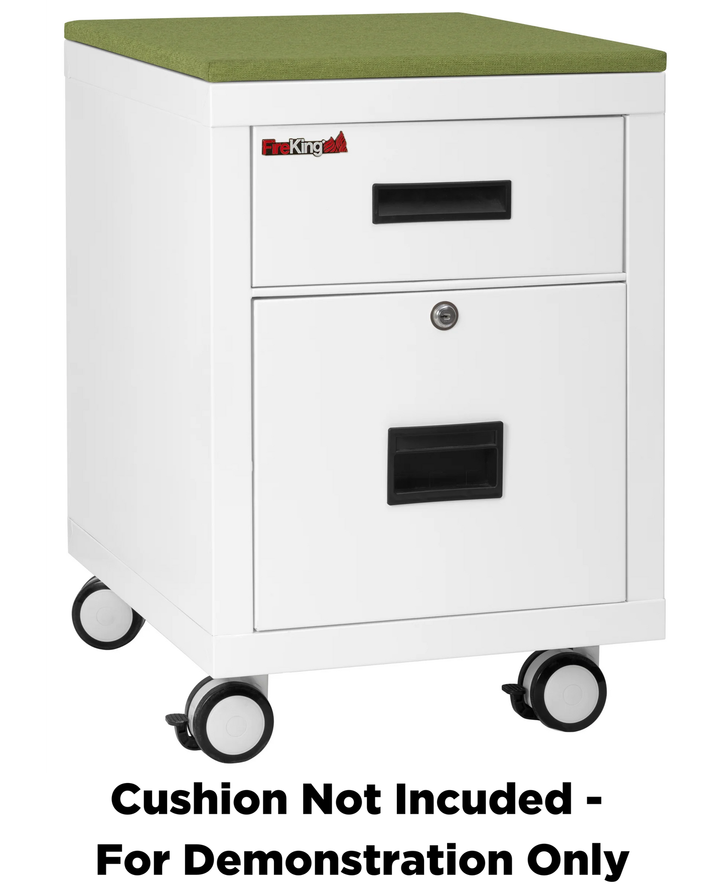 FireKing Mobile Pedestal Legal/Letter File Cabinet - 1-Hour Fire Rated