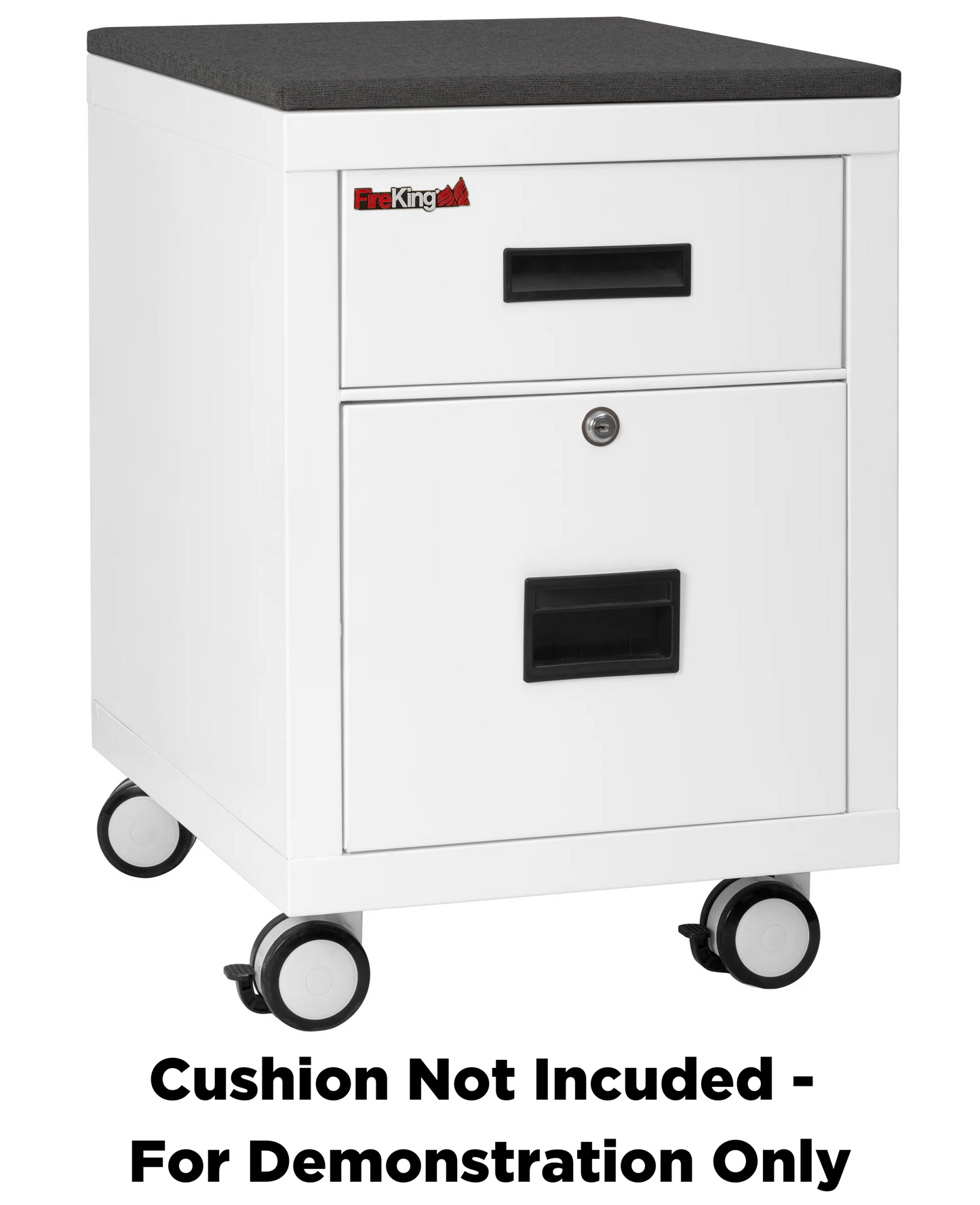 FireKing Mobile Pedestal Legal/Letter File Cabinet - 1-Hour Fire Rated