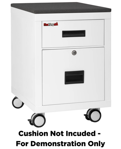 FireKing Mobile Pedestal Legal/Letter File Cabinet - 1-Hour Fire Rated