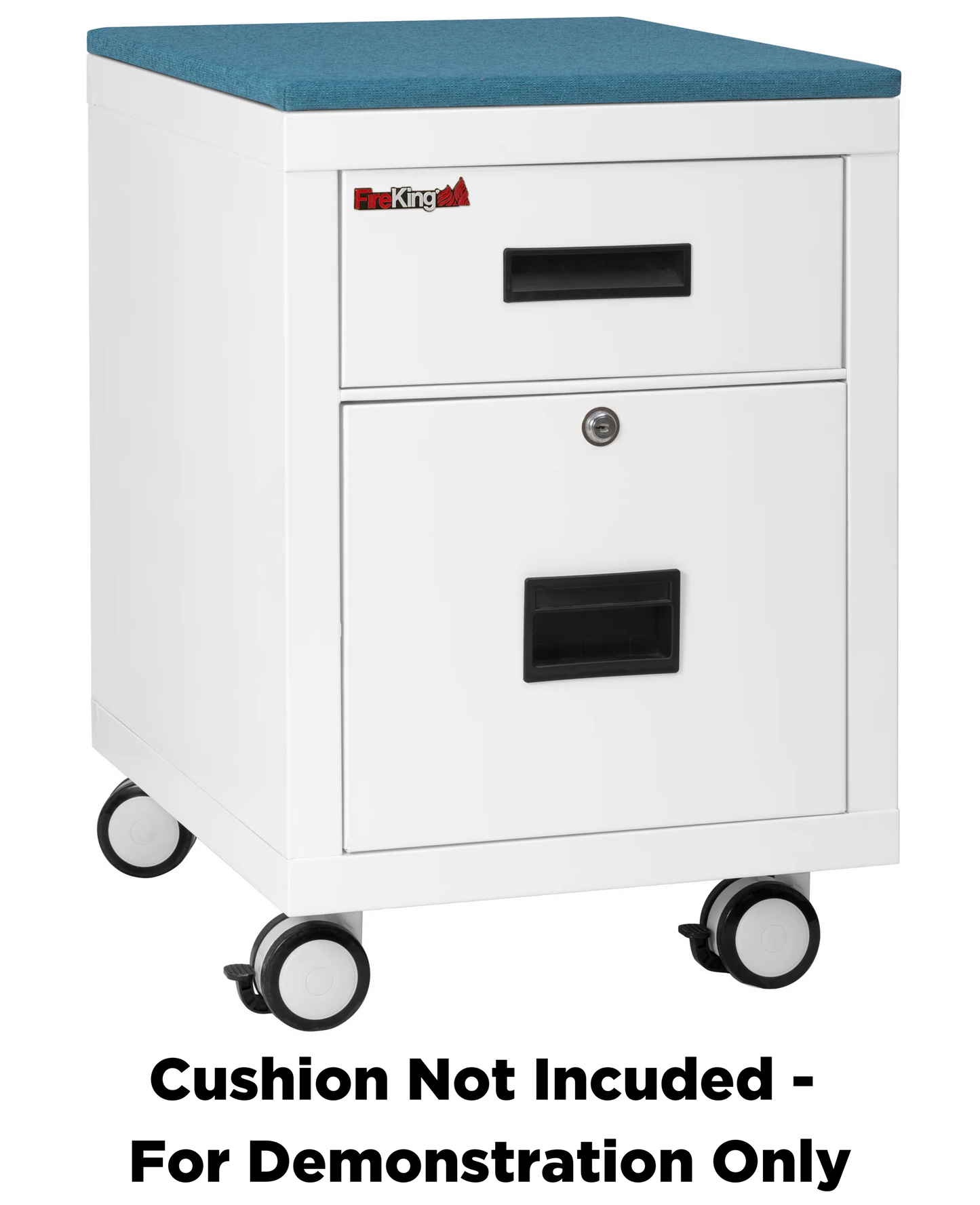 FireKing Mobile Pedestal Legal/Letter File Cabinet - 1-Hour Fire Rated