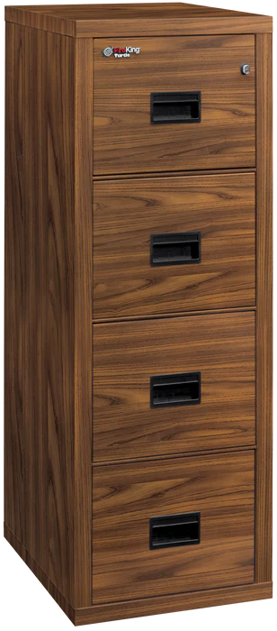 FireKing Turtle Designer Series - Space Saving Vertical File Cabinet - 1-Hour Fire Rated - 2 or 4 Drawers