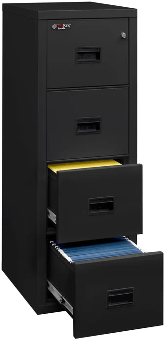 FireKing Turtle Series - Space Saving Vertical File Cabinet - 1-Hour Fire Rated - 2 or 4 Drawers