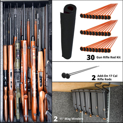 Heavy on Long Guns Gun Safe Accessories Bundle