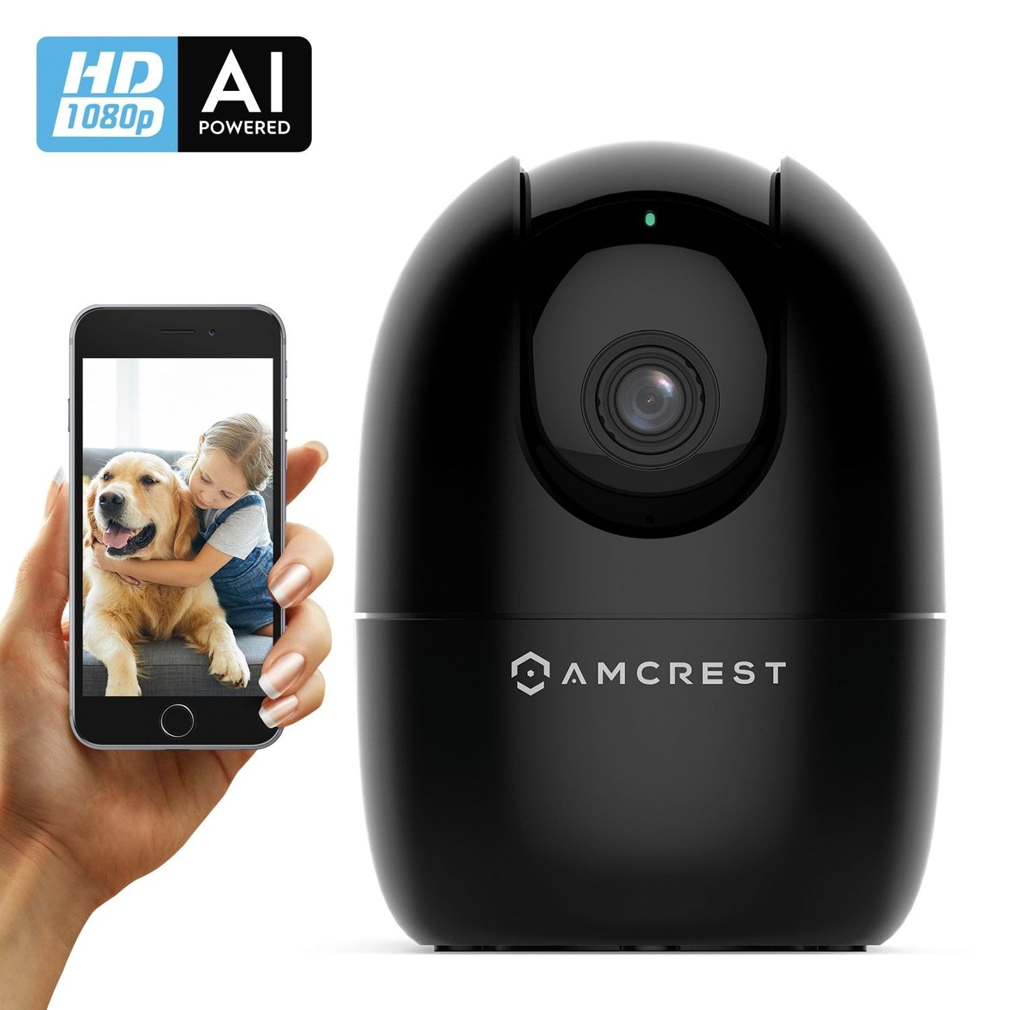 Amcrest SmartHome AI Human Detection WiFi Camera Pan/Tilt