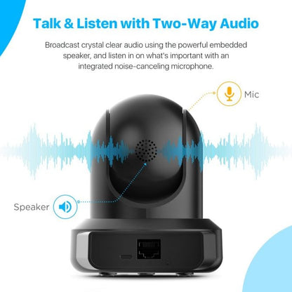 Amcrest 2MP WiFi Security Camera Pan/Tilt Black IP2M-841B-V3