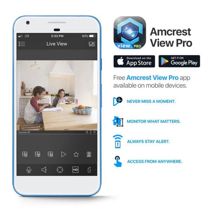 Amcrest 4MP ProHD Indoor WiFi IP Camera Pan/Tilt