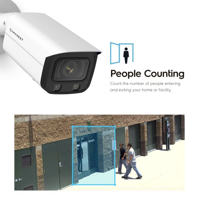 Amcrest 4MP AI IP PoE Bullet Camera NightColor IVS IP4M-1046EW-AI