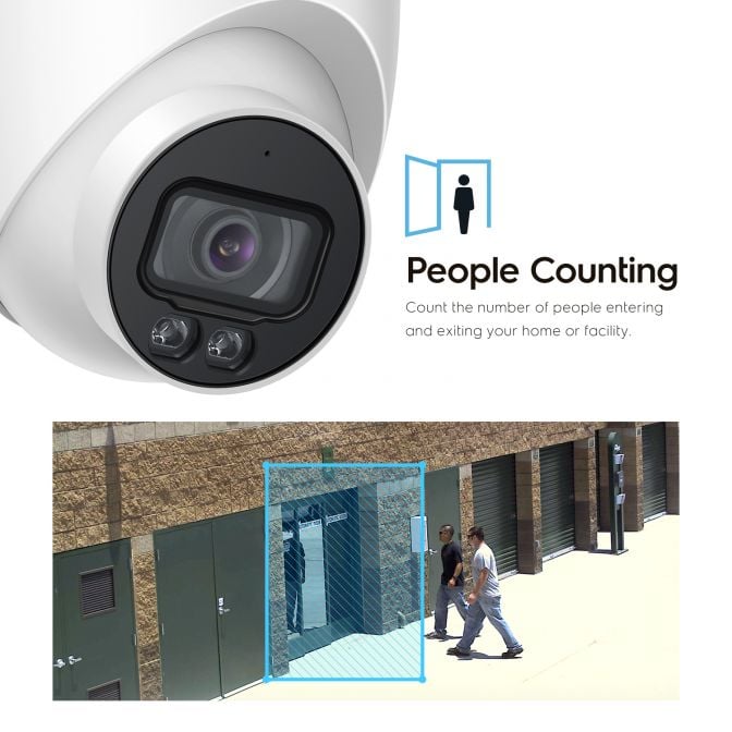 Amcrest 4MP PoE Turret Camera NightColor Built-in Mic IP4M-1048EW-AI