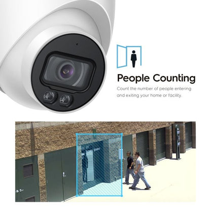 Amcrest 4MP PoE Turret Camera NightColor Built-in Mic IP4M-1048EW-AI